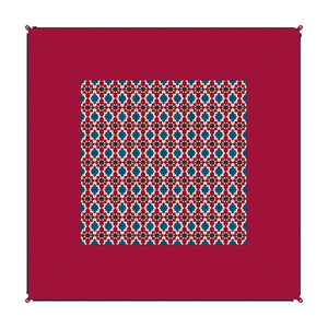 BENT Verbindbarer Teppich „Zip-Carpet“ Orient rot Druck