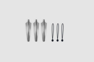 BENT aluminum sand peg with tension ring set (3 pieces)
