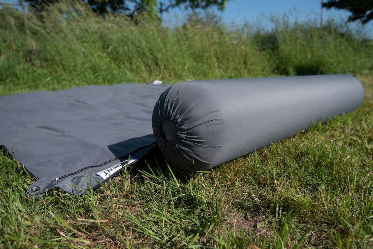 BENT Connectable Pillow Roll "Zip-XL Lounger" Dark Gray