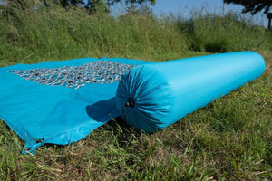 BENT Connectable pillow roll "Zip-XL Lounger" turquoise