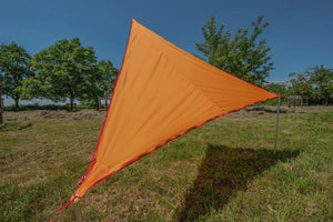 BENT Verbindbares Sonnensegel „Zip-Canvas“ orange/ RV rot