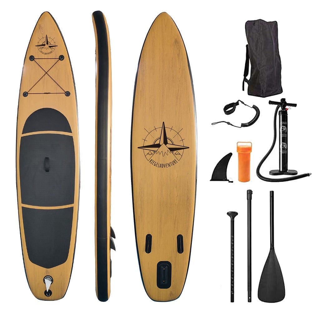 SUP Board in Holz Optik - Riegeladventure-Tools.com